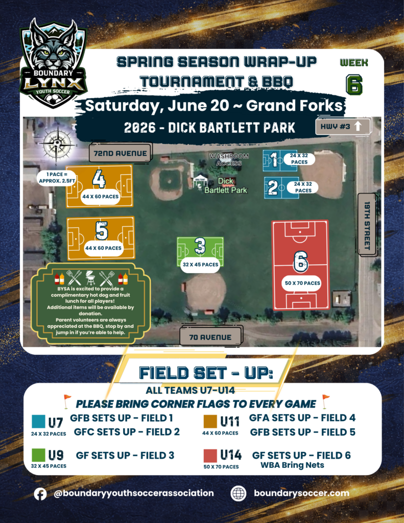 June Tournament Field Map